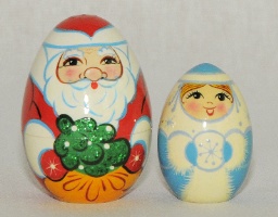 Яйцо 2 пр. Дед Мороз роспись